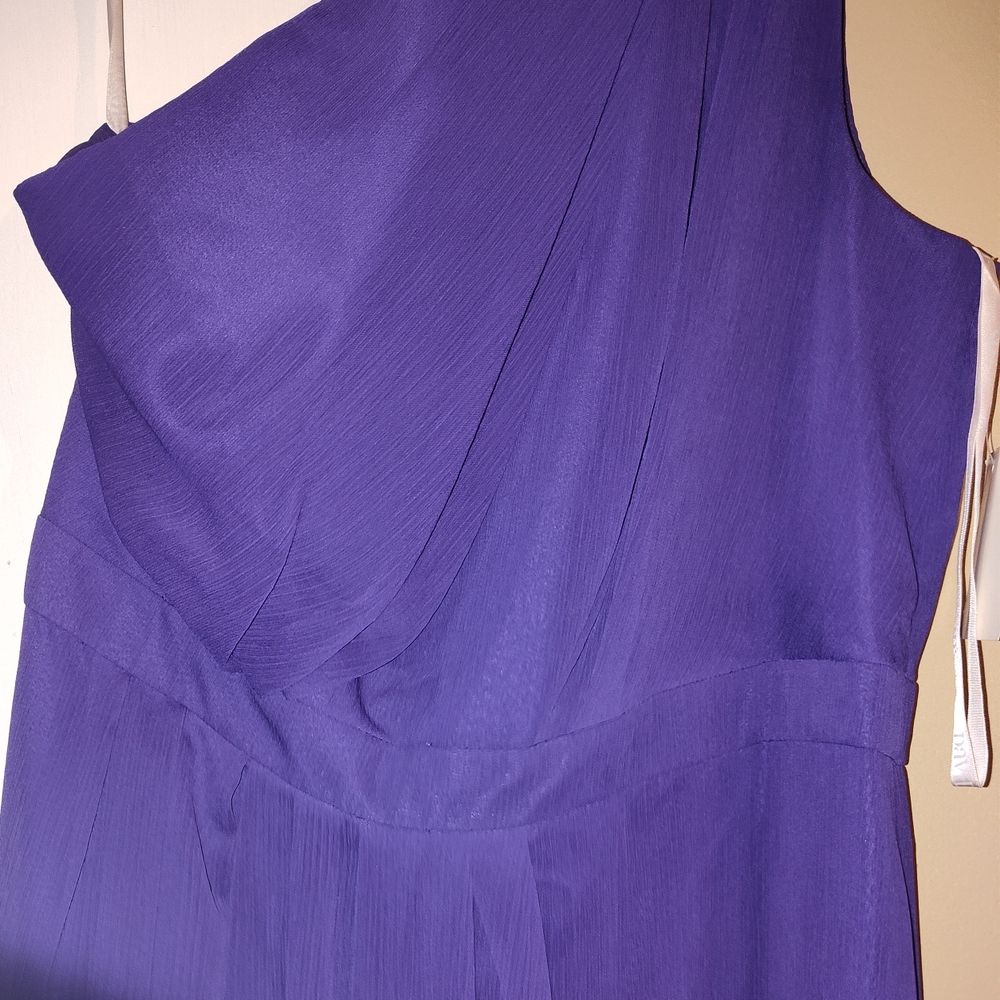 Purple Long Chiffon Dress